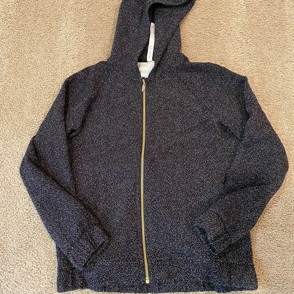 lululemon gold zippered hoodie size small
